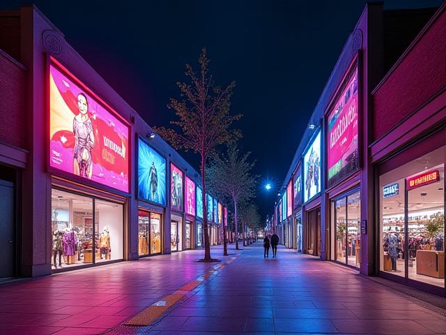 活気ある商業施設の光景