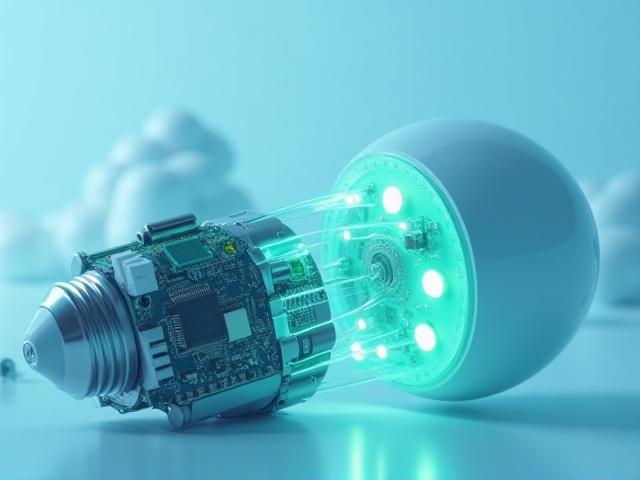 IoTモジュールと統合された次世代スマート電球のコンセプトモデル